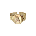 Shangjie OEM Anillos Oficina de moda Lady Rings Jewelry Anillo ajustable con anillo de oro para mujeres